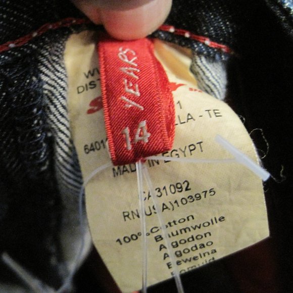 ENERGIE “New Waco” Jeans Wide Leg Distressed Denim - Size 14 - NWT - Picture 8 of 10